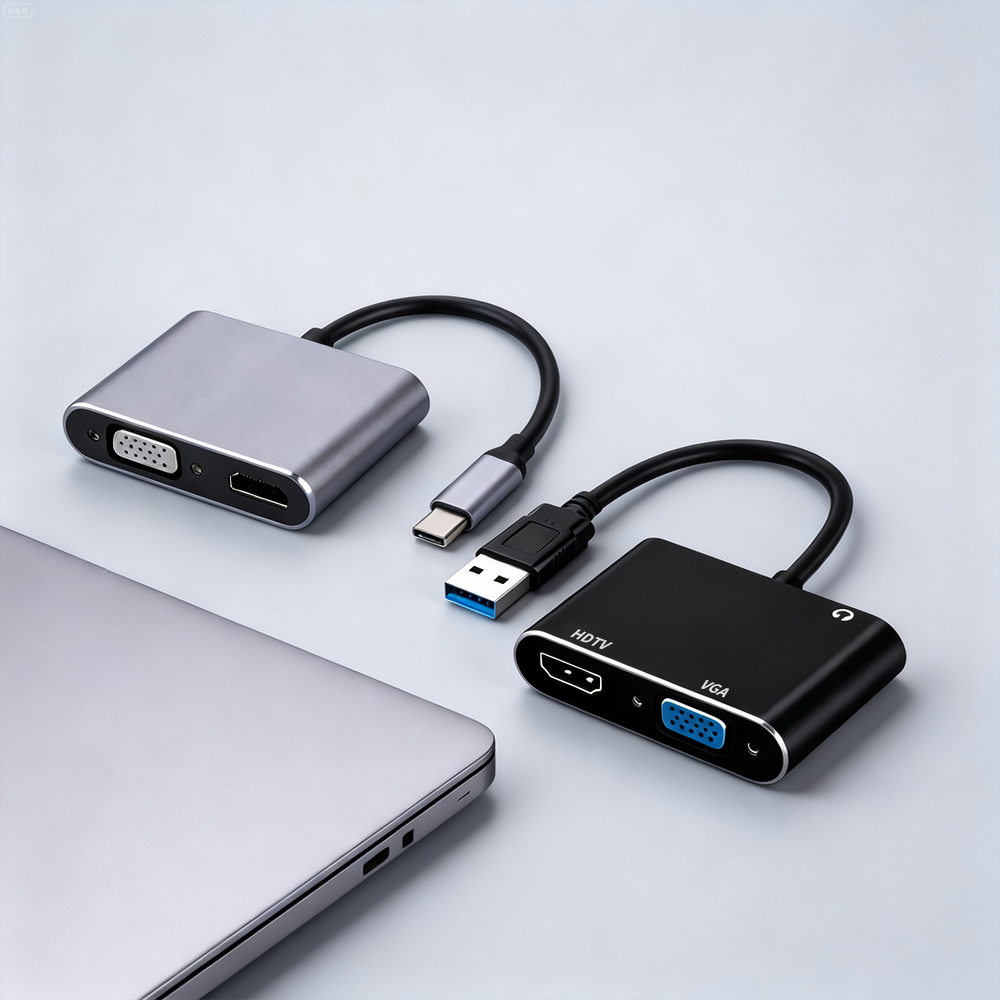 Home Cinema Usb - USB 3.0/TYPE-C ถึง HDMI VGA อะแดปเตอร์พร้อมพอร์ตเสียง