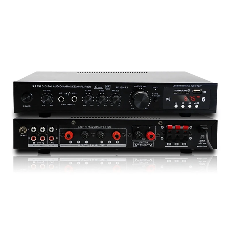 Home Cinema Onkyo 5.1 - 6 ช่องบลูทูธ 5.1 ลำโพงเสียง AMP, ตัวรับสัญญาณเครื่องขยายเสียงสเตอริโอ,