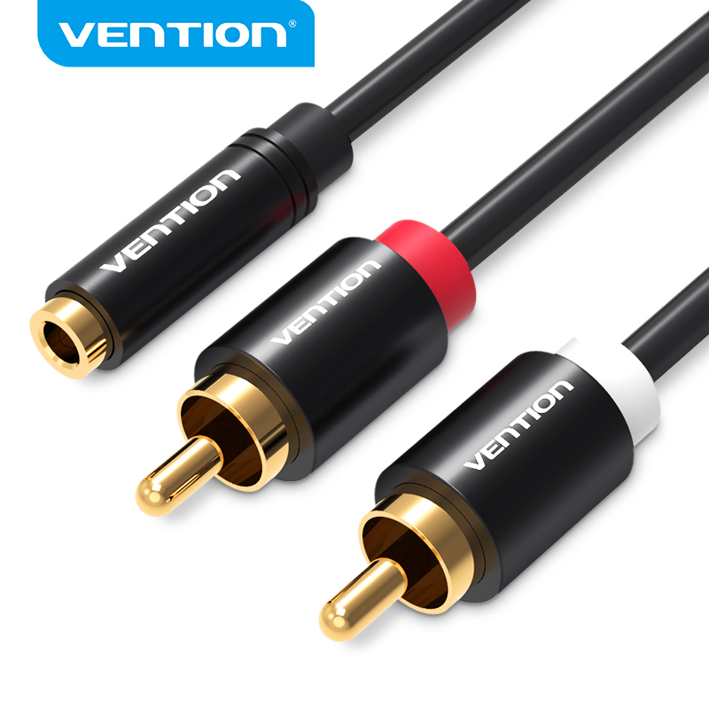 Home Cinema Choice - เวนชั่นแจ็ค 3.5 มม. หญิงถึง 2RCA ชายอะแดปเตอร์เสียงสำหรับเครื่องขยายเสียงทีวีโฮมเธียเตอร์แล็ปท็อปแจ็ค