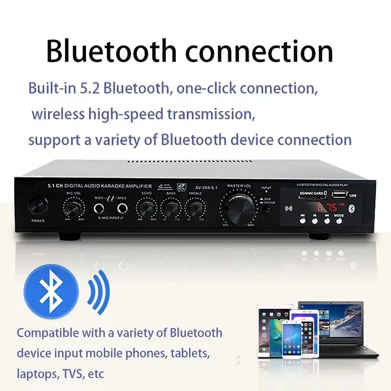 High Power Amplifier AV-369BT  - Home Cinema Onkyo 5.1 บทวิจารณ์และราคา
