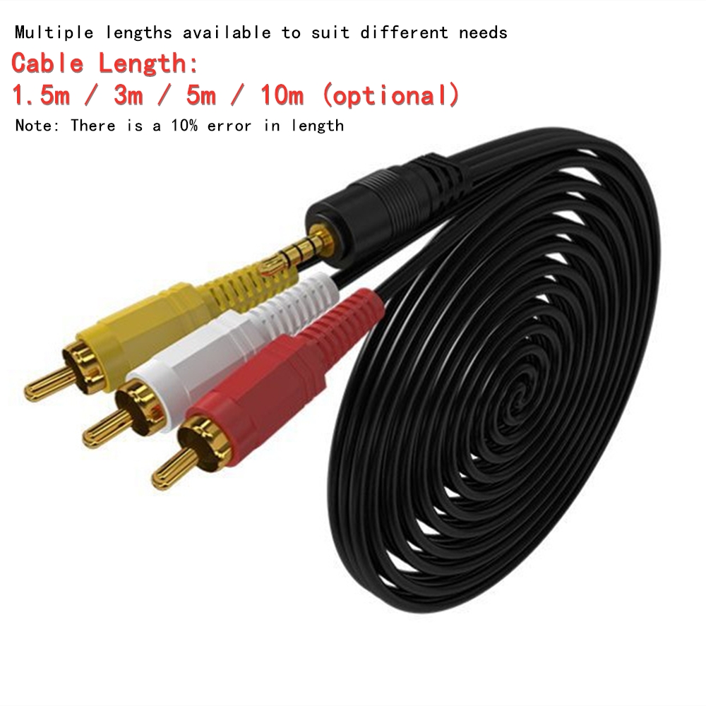 3.5 มม.ถึง 3 RCA Audio Video C - Home Cinema Choice บทวิจารณ์และราคา