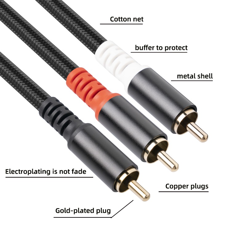 1/2/3M 1 RCA ชาย 2 สายสัญญาณเส - Home Cinema Choice บทวิจารณ์และราคา